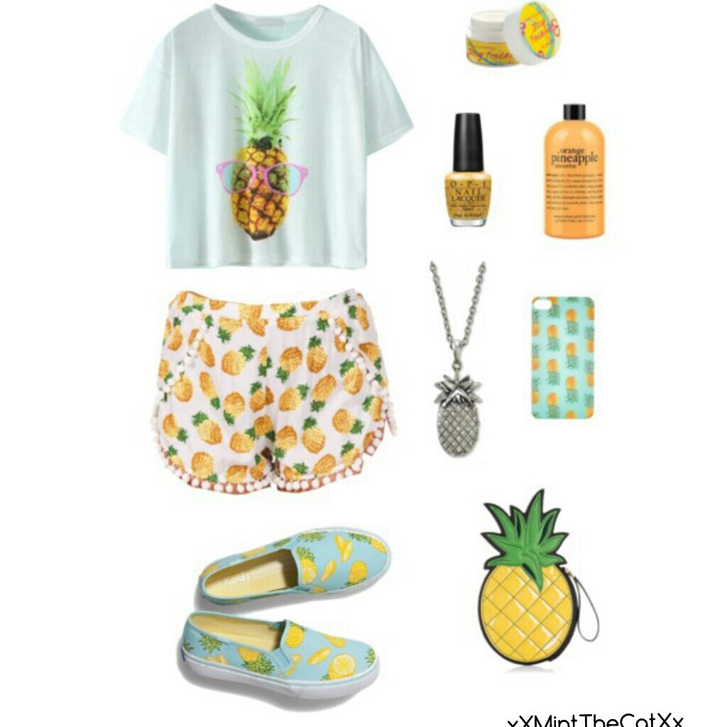 Pineapple summer outfit! /// xXMintTheCatXx