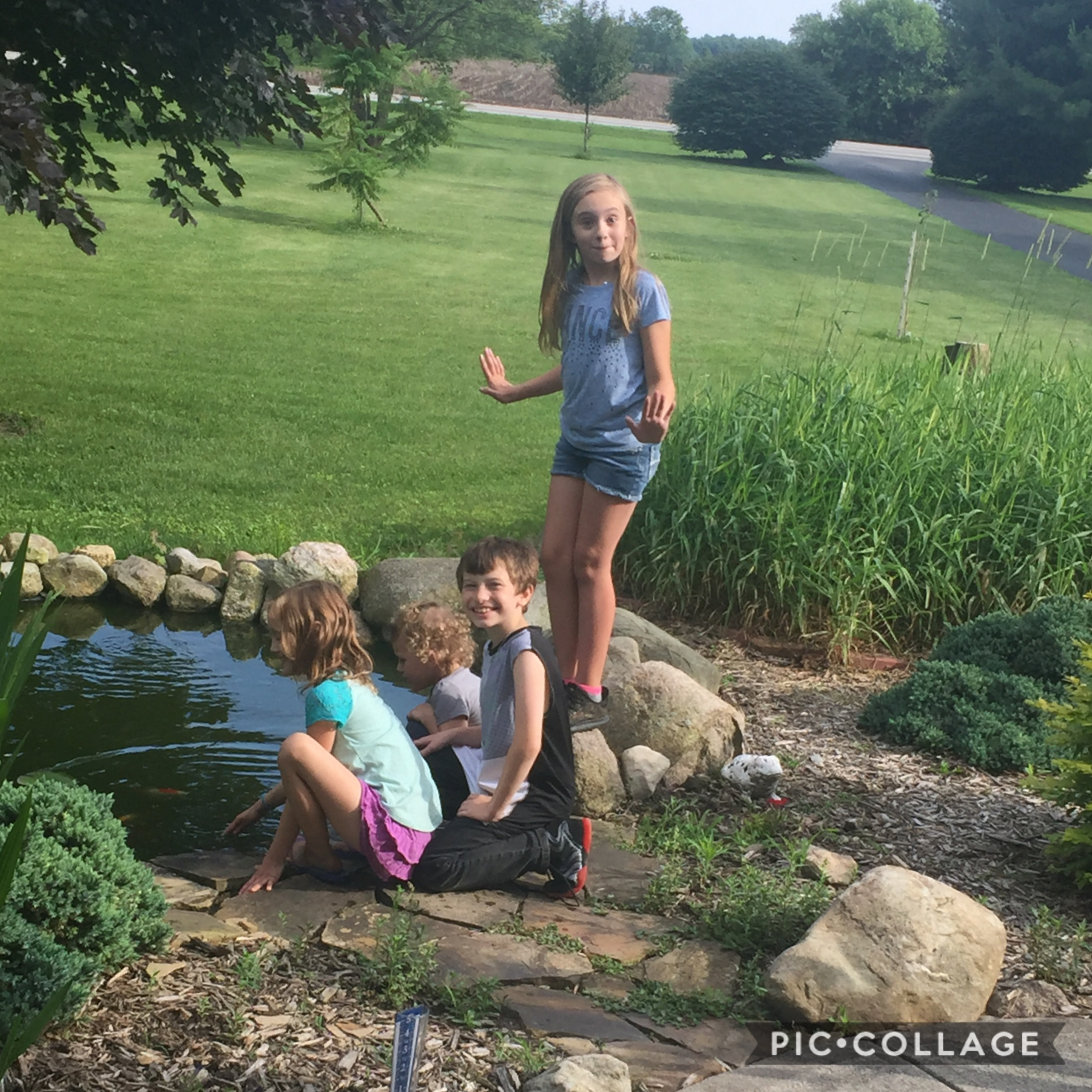In this pic we were in greenfield with my moms friend and these are her kids my sister and me. I’m the one standing my sister is in the purple skirt. Then the other girl and the boy are her kids. But some how her second boy mist the pic.
# BFF FOR LIFE