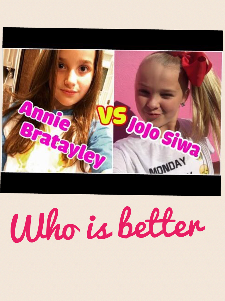Who is better 