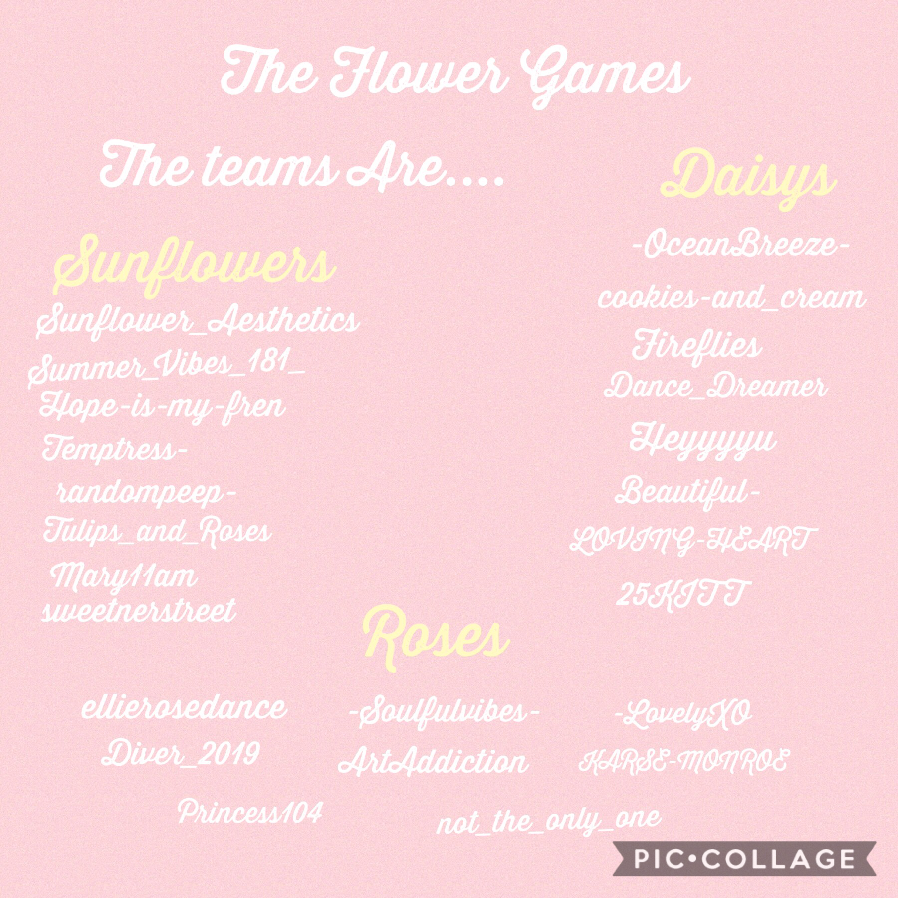 The flower games teams😁