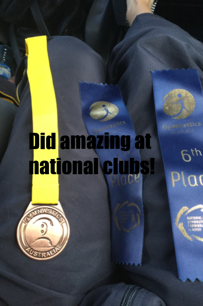 Did amazing at national clubs!