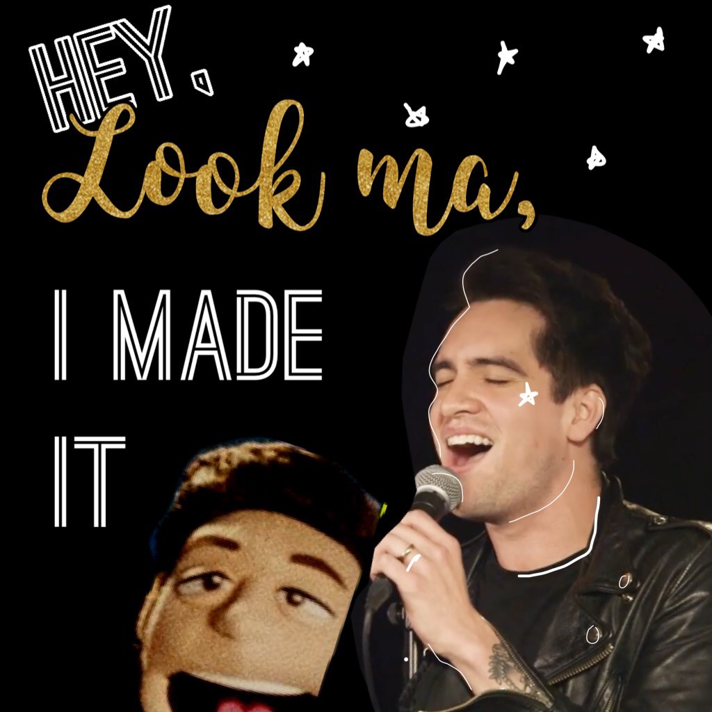 Hey look ma, I made it ! *puppet Brendon looks demonic in this tho