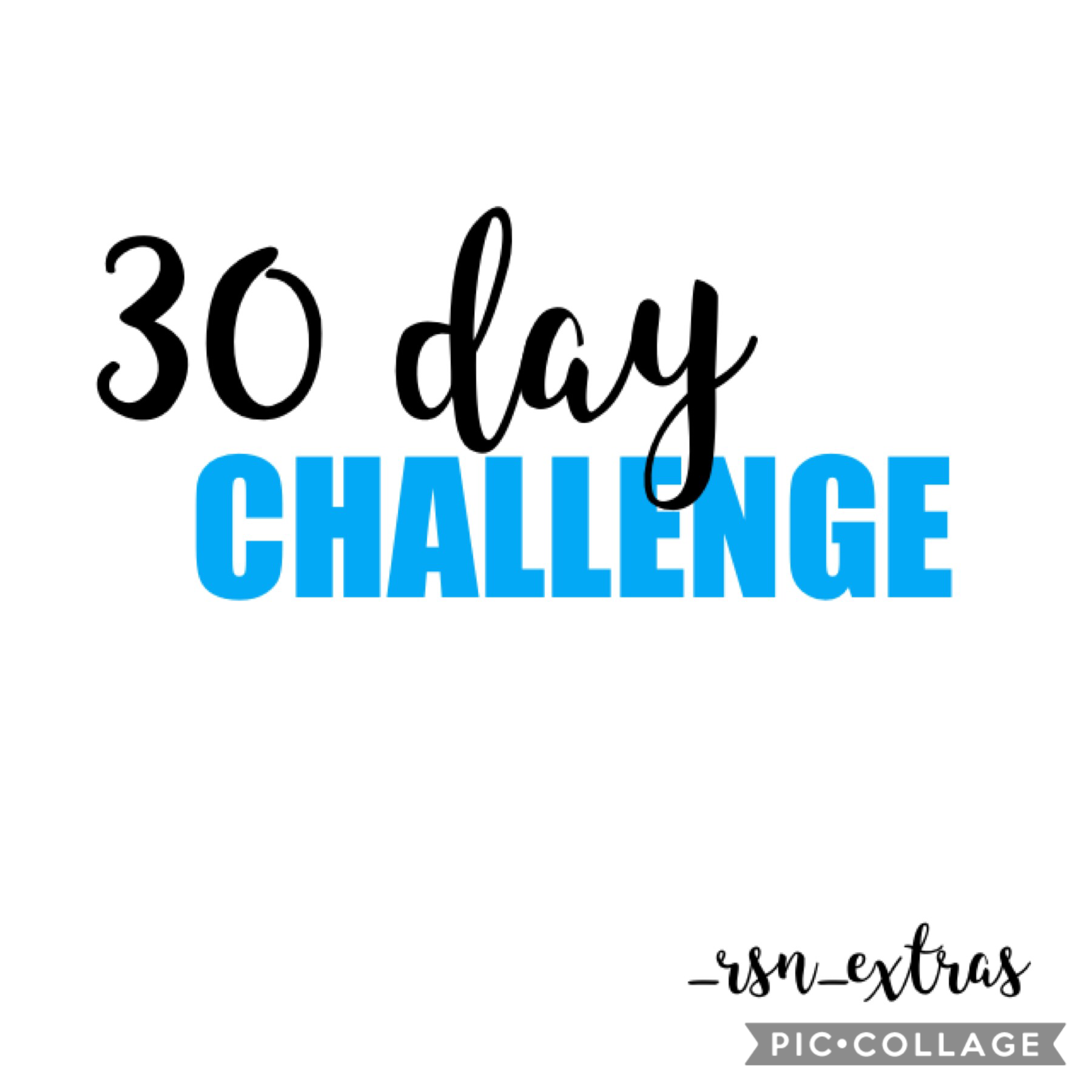 30 day challenge! It starts today! {26/09/18} 
^^ that’s  26th September! 
