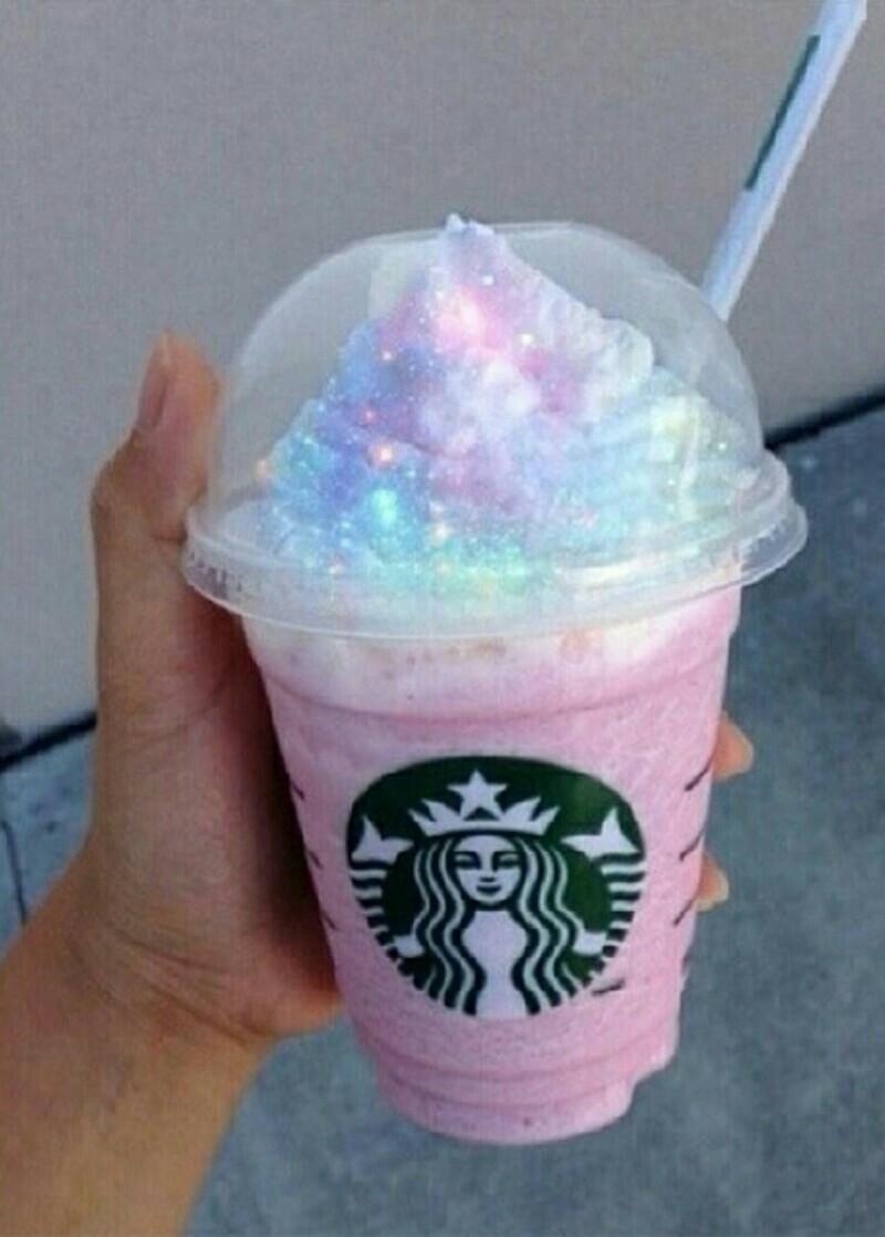 (TAP)
Just Got This Cool Drink From Starbucks When You Go This Drink So Pretty And So Good Looks Like Galaxy💖💖