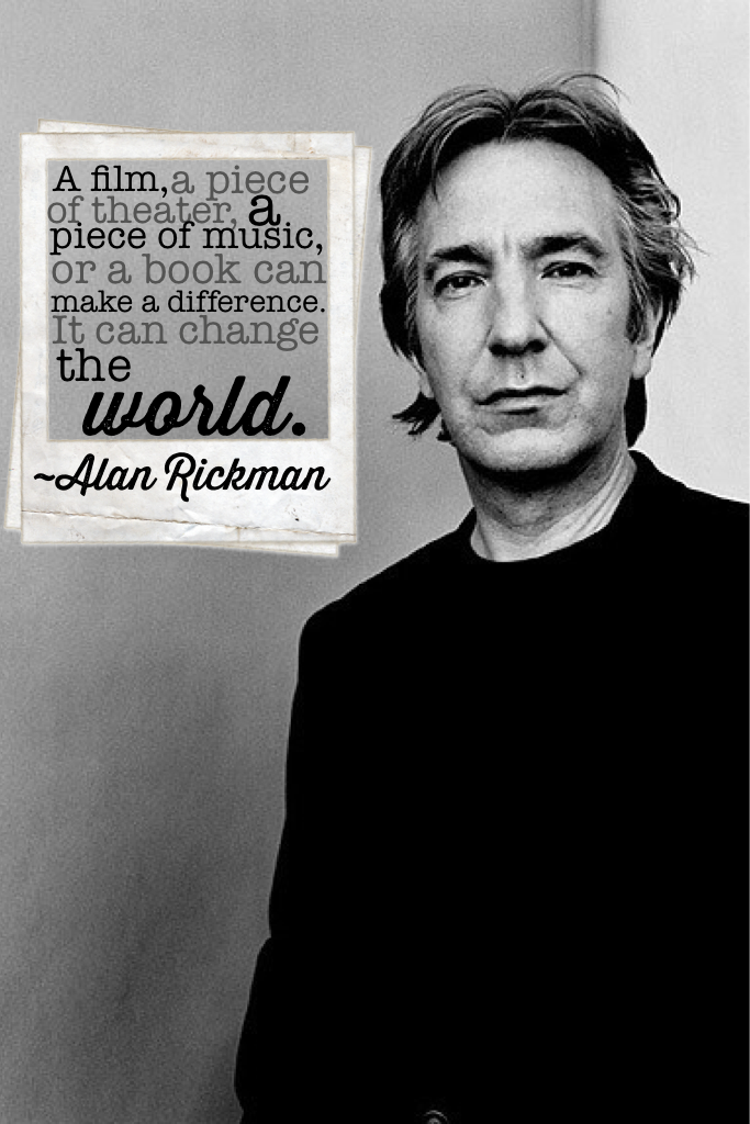 I will be posting as much Alan Rickman as I can today. 😭😭