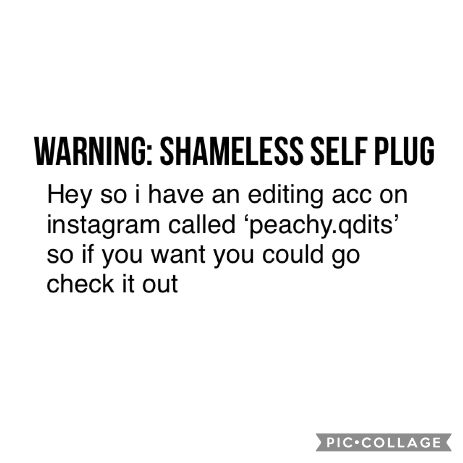 welcome to my shameless self plug