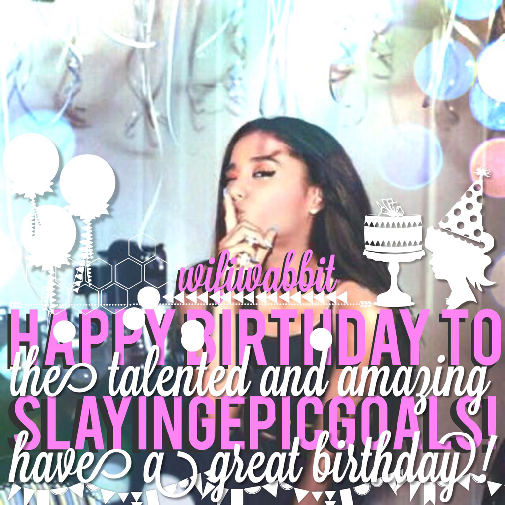 This one is for u SlyingEpicGoals! Your talented and can do edits that are so unique:) You deserve more followers! Maybe lets get you to 1K followers for your birthday? Plz go follow Slaying Epic Goals and you'll get a spam of likes:)