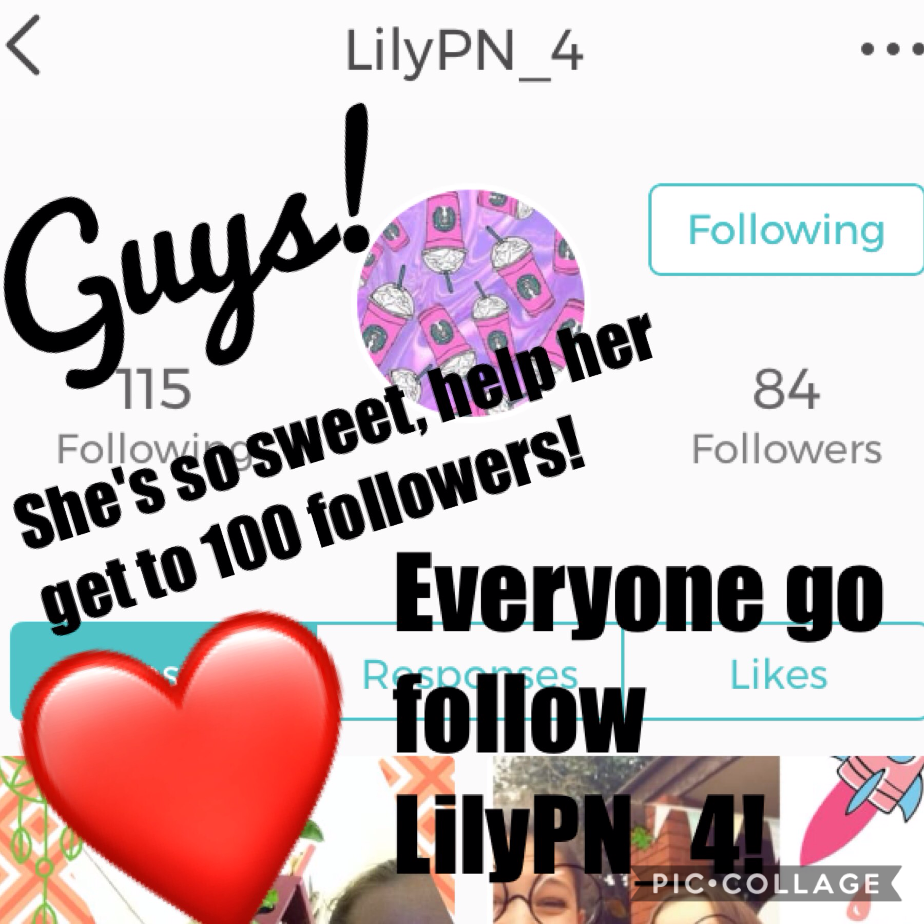 Go help LilyPN_4 get to 100 followers! ❤️