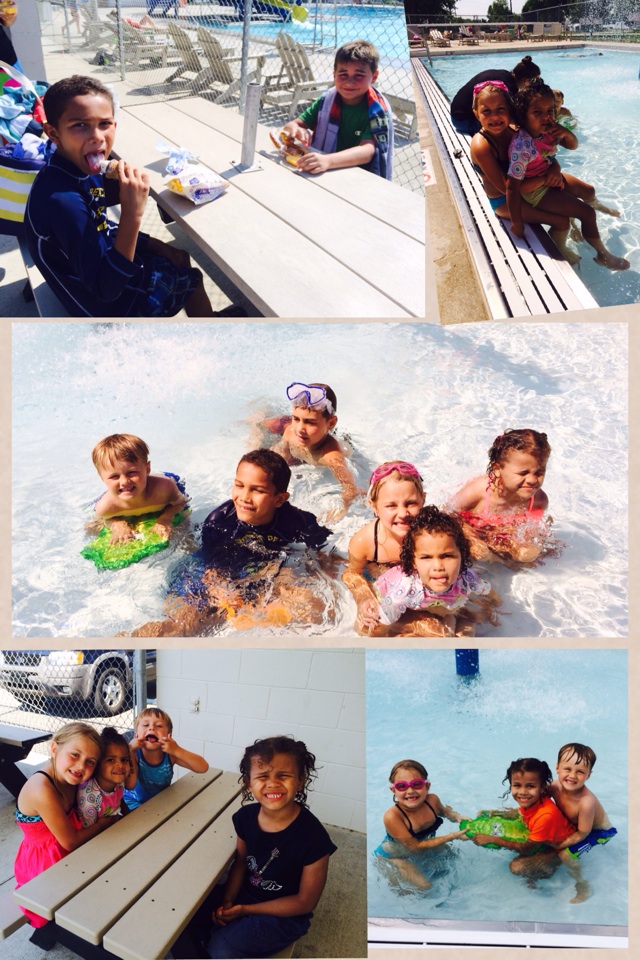 We had a fun day swimming with our cousins. ☀️🏊