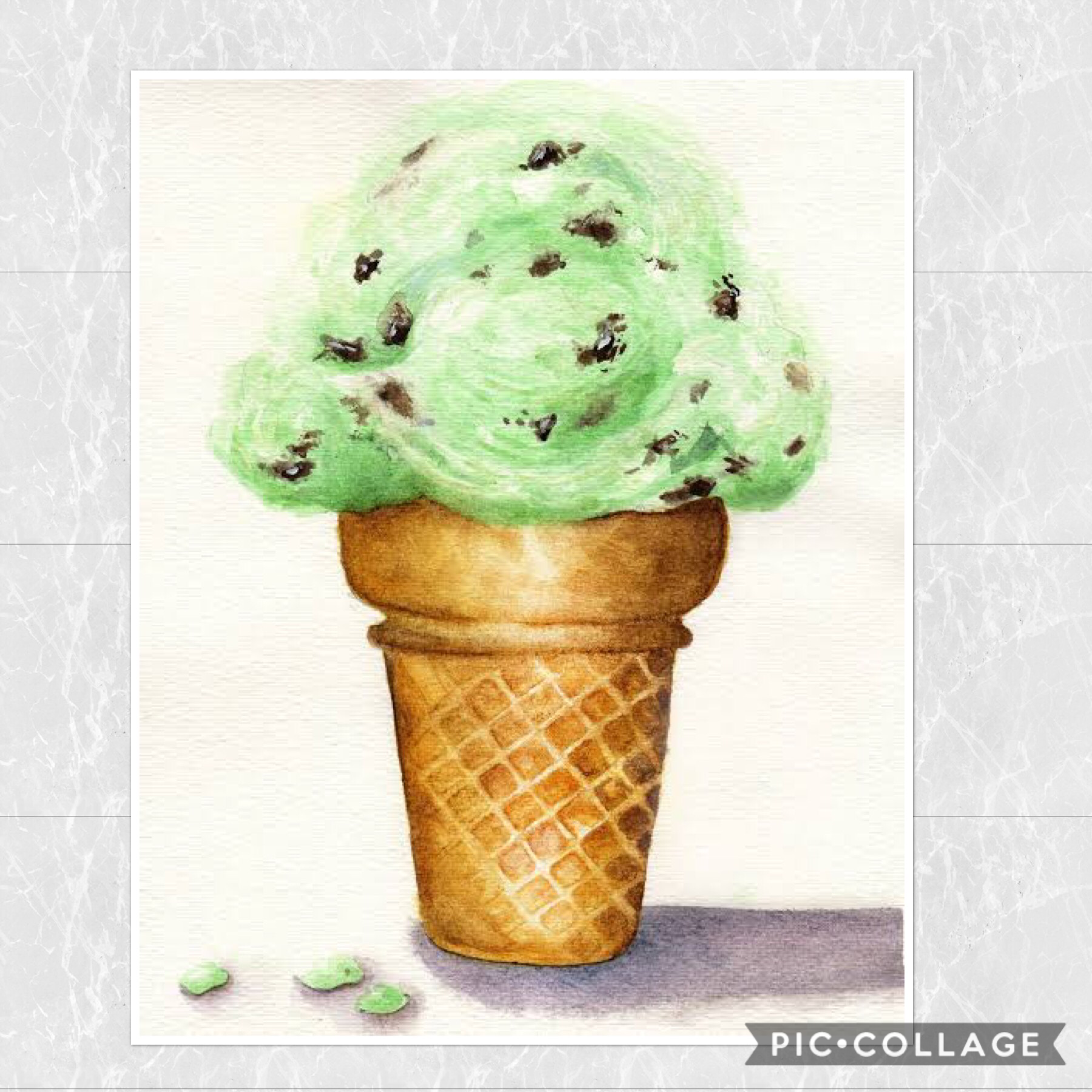 Mint with choc chip ice cream is my fav