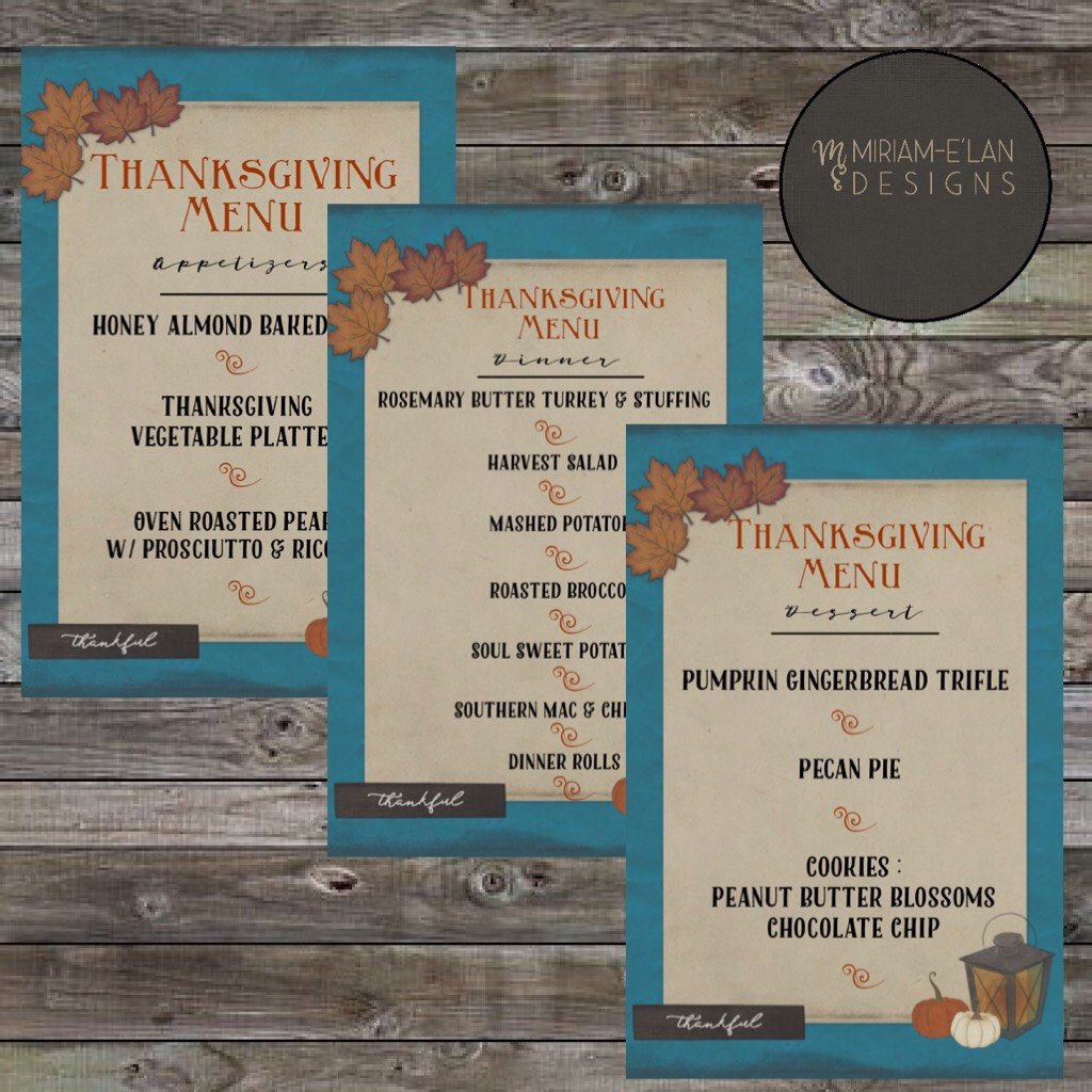 🦃TAP!🦃
My Thanksgiving Day Menus!🦃 This year I'm hosting Thanksgiving. So last week, I created these menus (using my Thanksgiving Day stickers!) to print out + display on my kitchen island so my guests could see what I'm serving. And yes, I'm doing ALL th