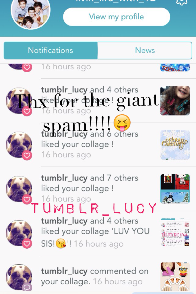 💩CLICK💩

I have so many spams the last few days and I'd like to give shoutout to all the people that have ever liked all of my collages like tumblr_lucy  who I'd like to give a big shoutout to!!😝