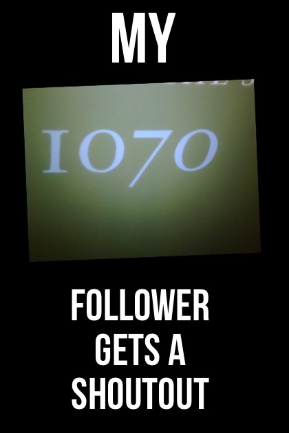 1,070 follower! 😜😜