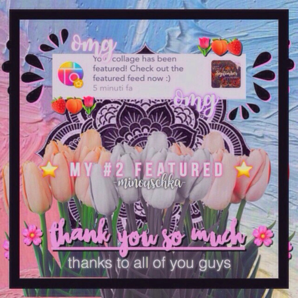 🌷T A P 🌷
tysm to all of you for all your support, I return and my first collage became my second featured... this is wonderful, I still can't believe it, so TYSM to all of you and to pic collage💗
       🌷ILY, se u soon🌷