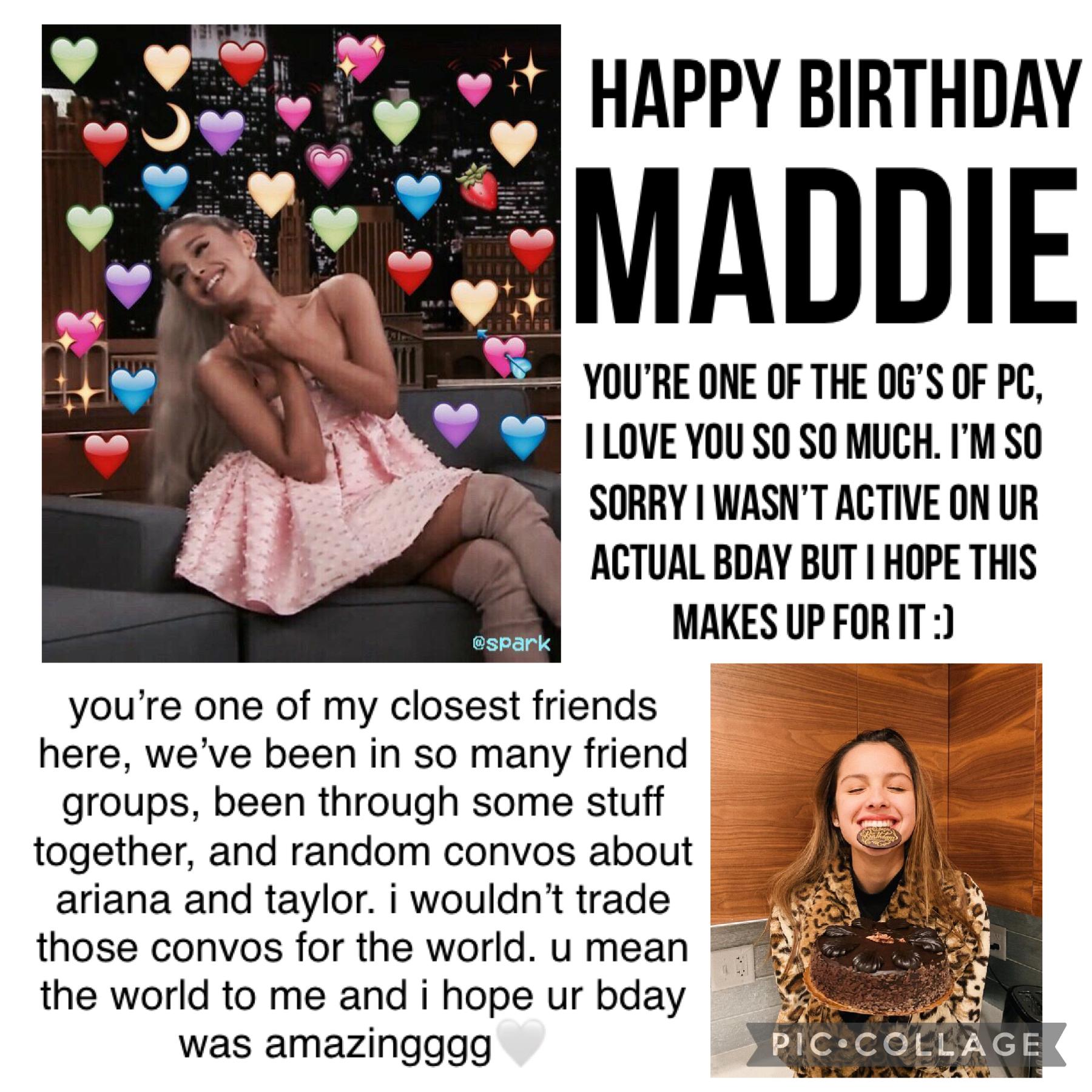 maddie u mean the absolute world to me 🤍