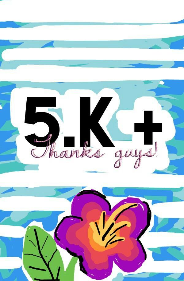 Ahh 5k! we did it! thanks always for your love & support from the start! it's only been a little over a year & we've come so far together! love u guys! seriously this made my day! I can't wait for what the future brings! BTW I drew this!
