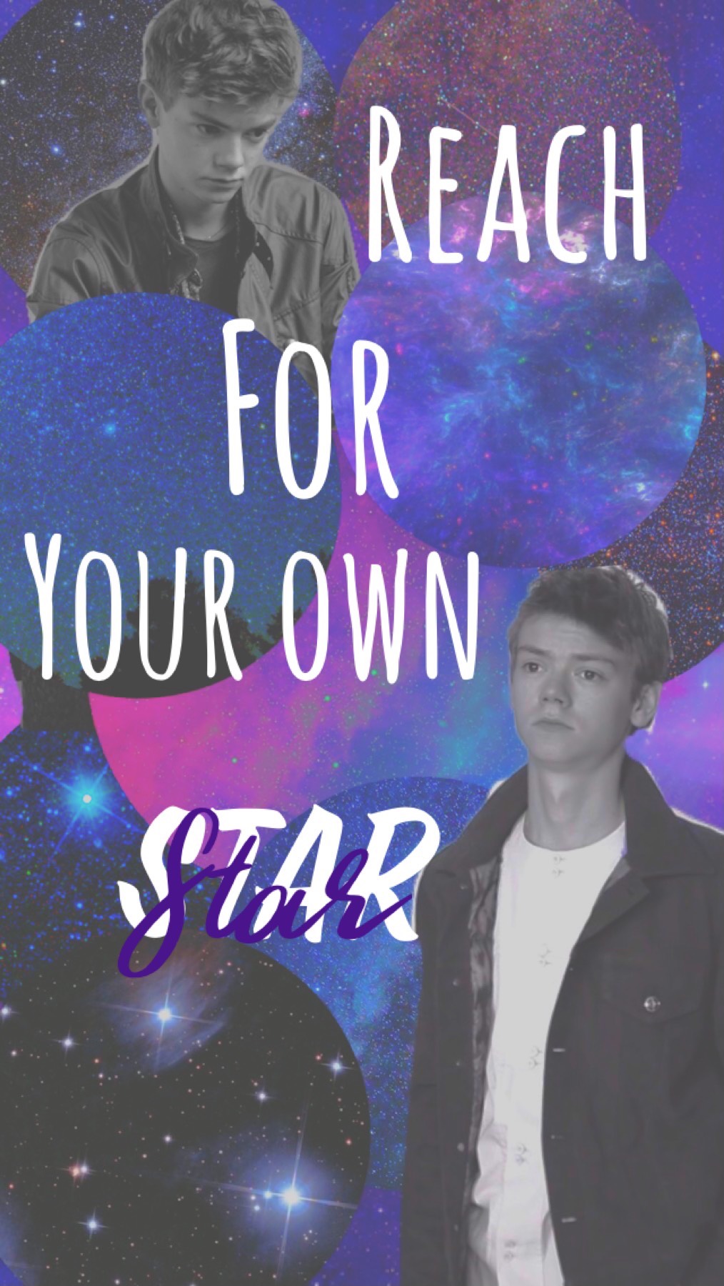 Tap the 🌟 

I posted something with the same quote before, but the original was basic so I remade it with the beautiful Thomas Brodie-Sangster. :)