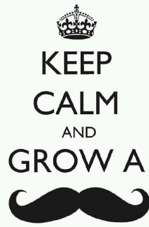 Keep Calm And Grow A Mo