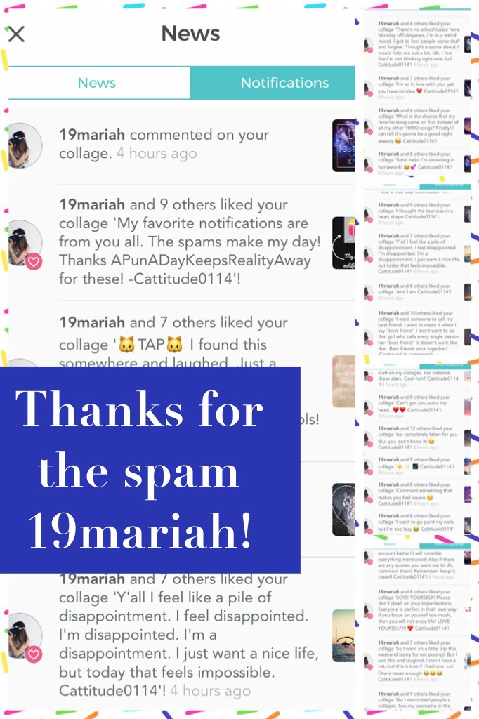 Thanks for the spam 19mariah!!
-Cattitude0114