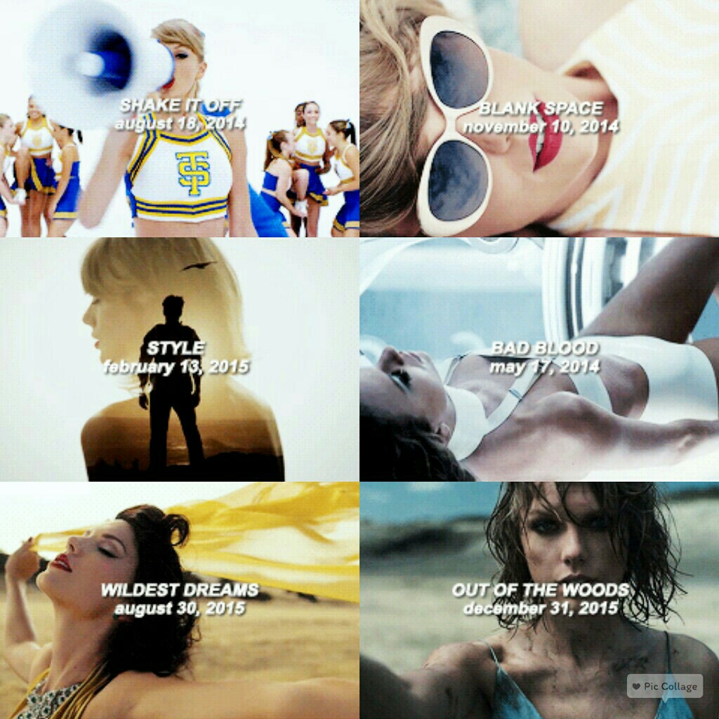 All of her 1989 videos
