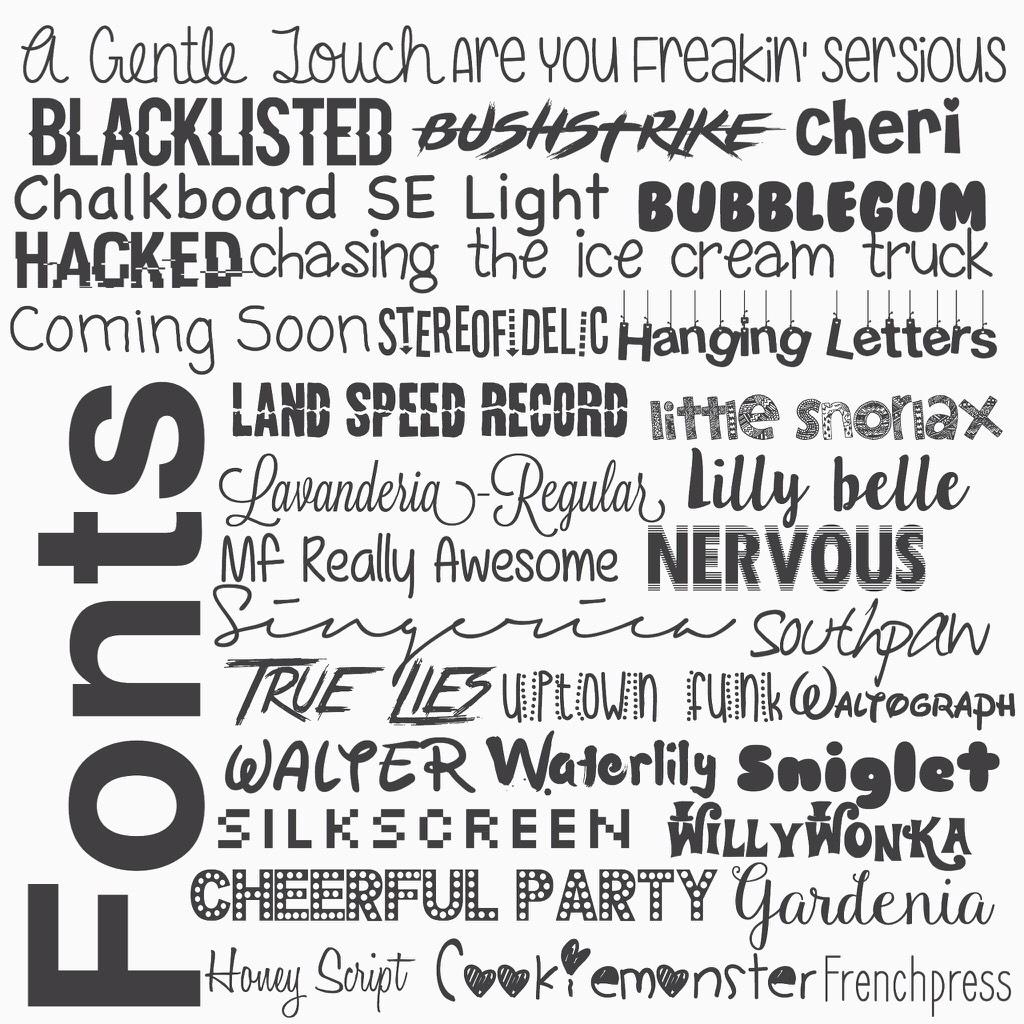 Here are the fonts I use quite often. You can download them from dafont.com on to Phonto💋💋✨👍🏼