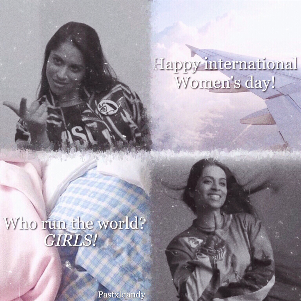 Hello!!  Happy international woman's day!!💜 I know this is late (like all my other collages :))) ) sorry this is REALLY bad,I had to make it quick! Inspo:bangedits