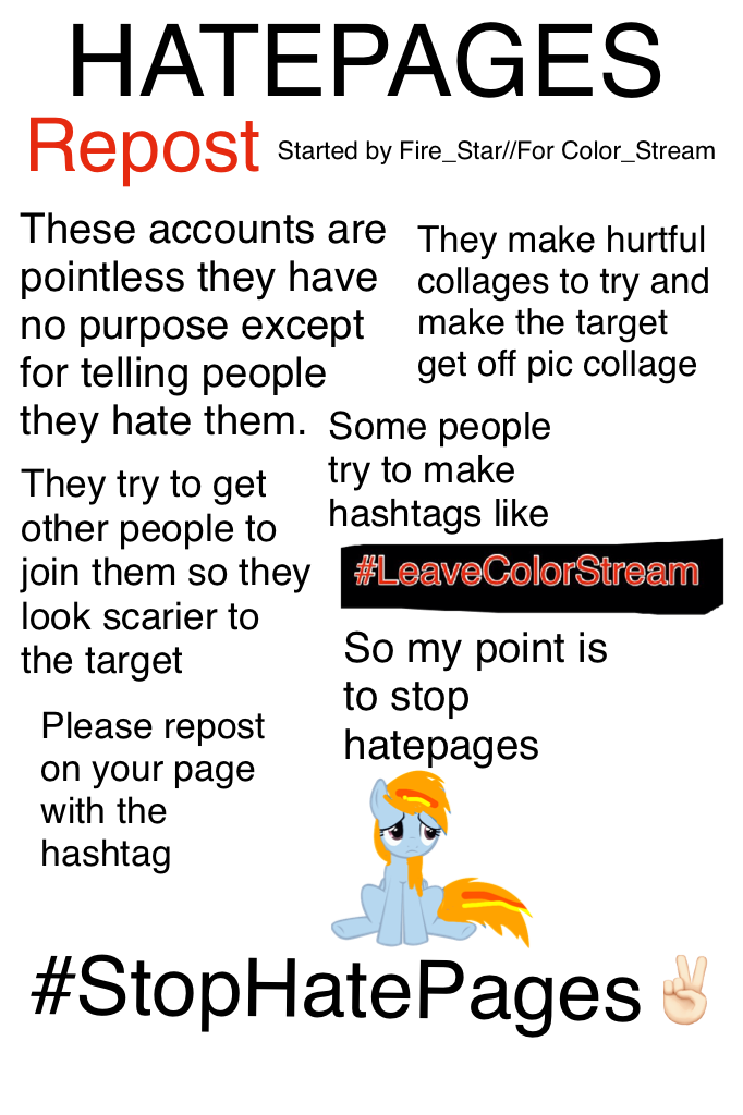#StopHatePages✌🏻️