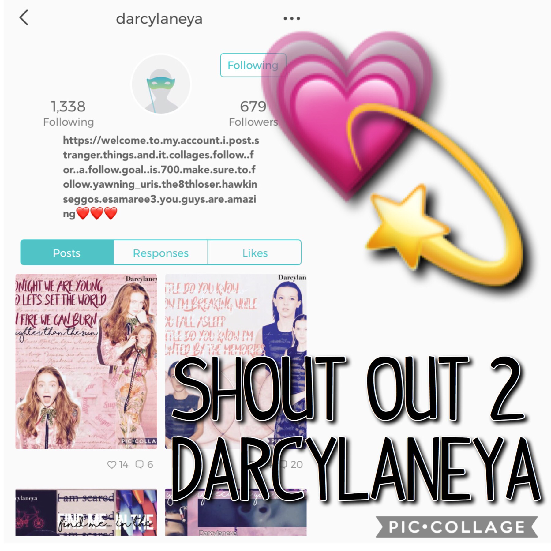 Shoutout to Darcy thank you for liking. Luv you girl💗💗
