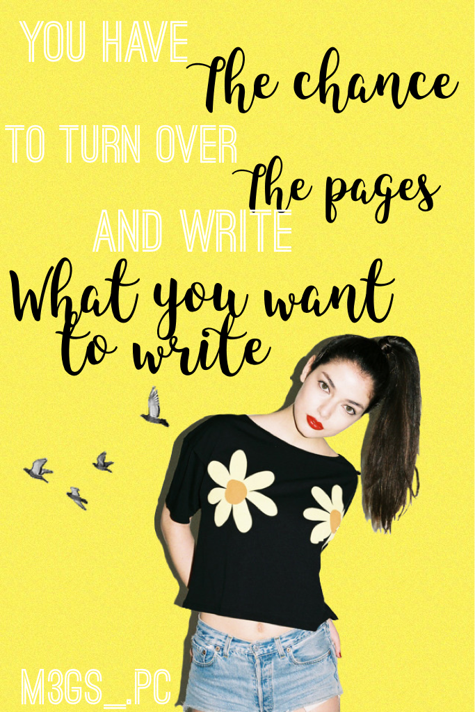 Write Your Own Story 💛✏️ #FeatureMe #Creative #PicCollage #Feature 
