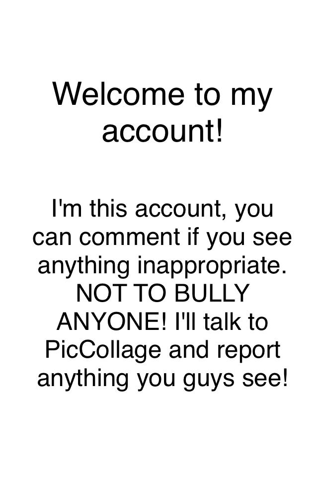 Welcome to my account! 