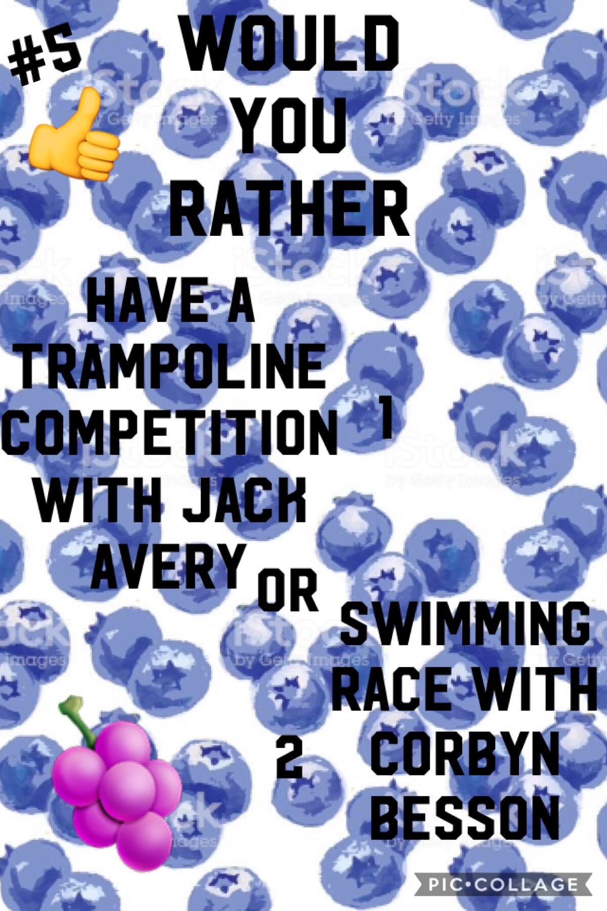 🍇Tap🍇

This is probably a silly question but it was the first thing that came to my head.
If I had to pick one, I would pick 1 😀