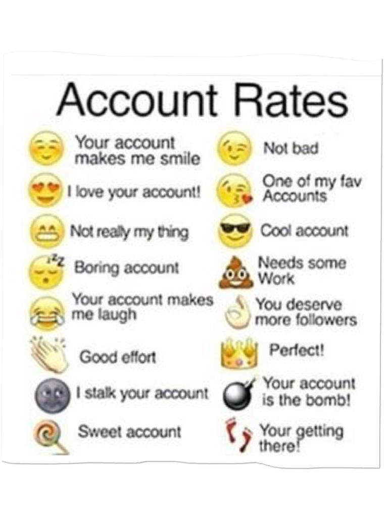 Please comment or remix how you rate my account