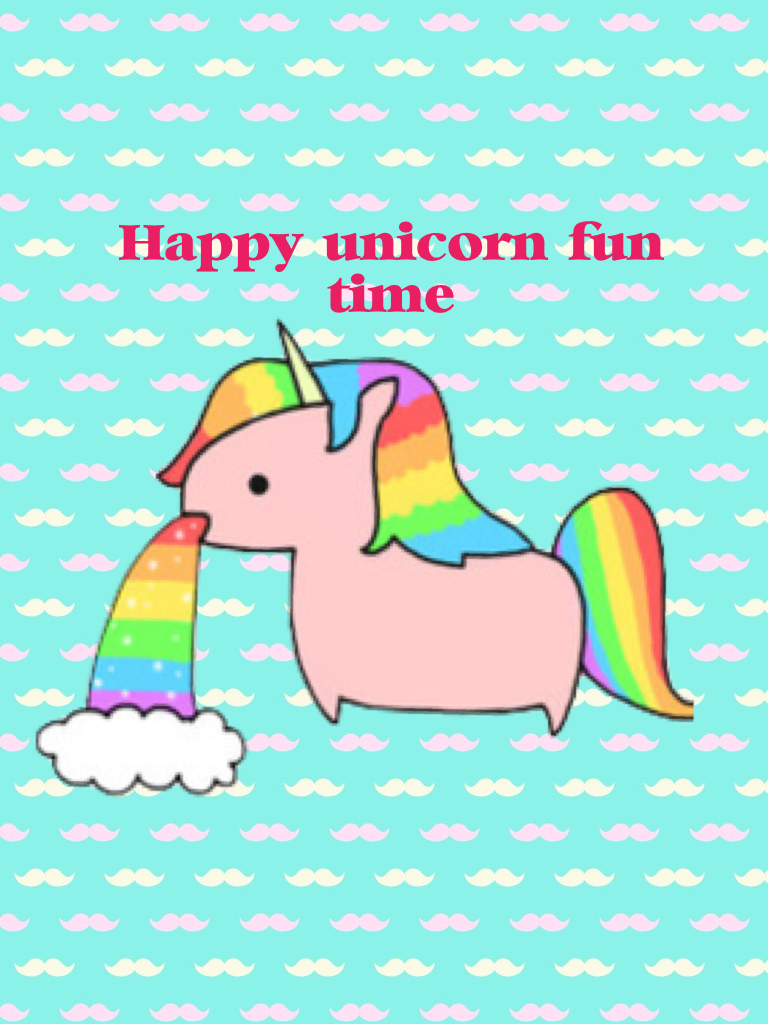 Happy unicorn fun time
