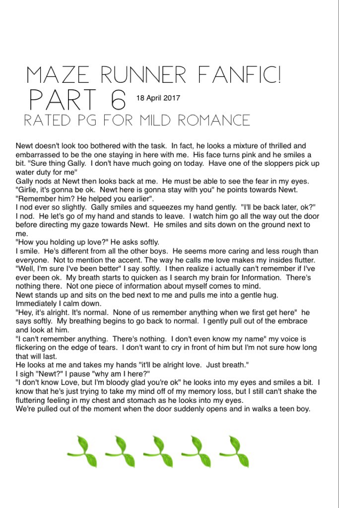 Part 6.  Rated PG for mild romance.