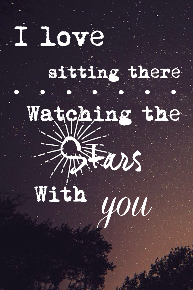 Watching the stars 🌌