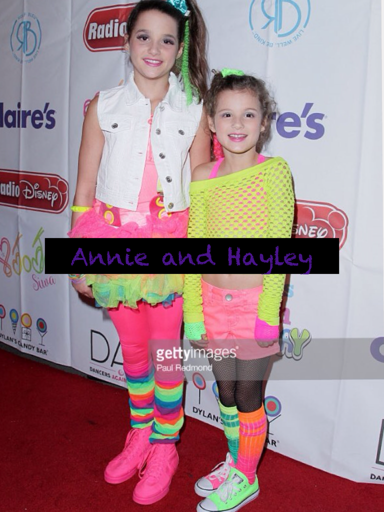 Annie and Hayley 