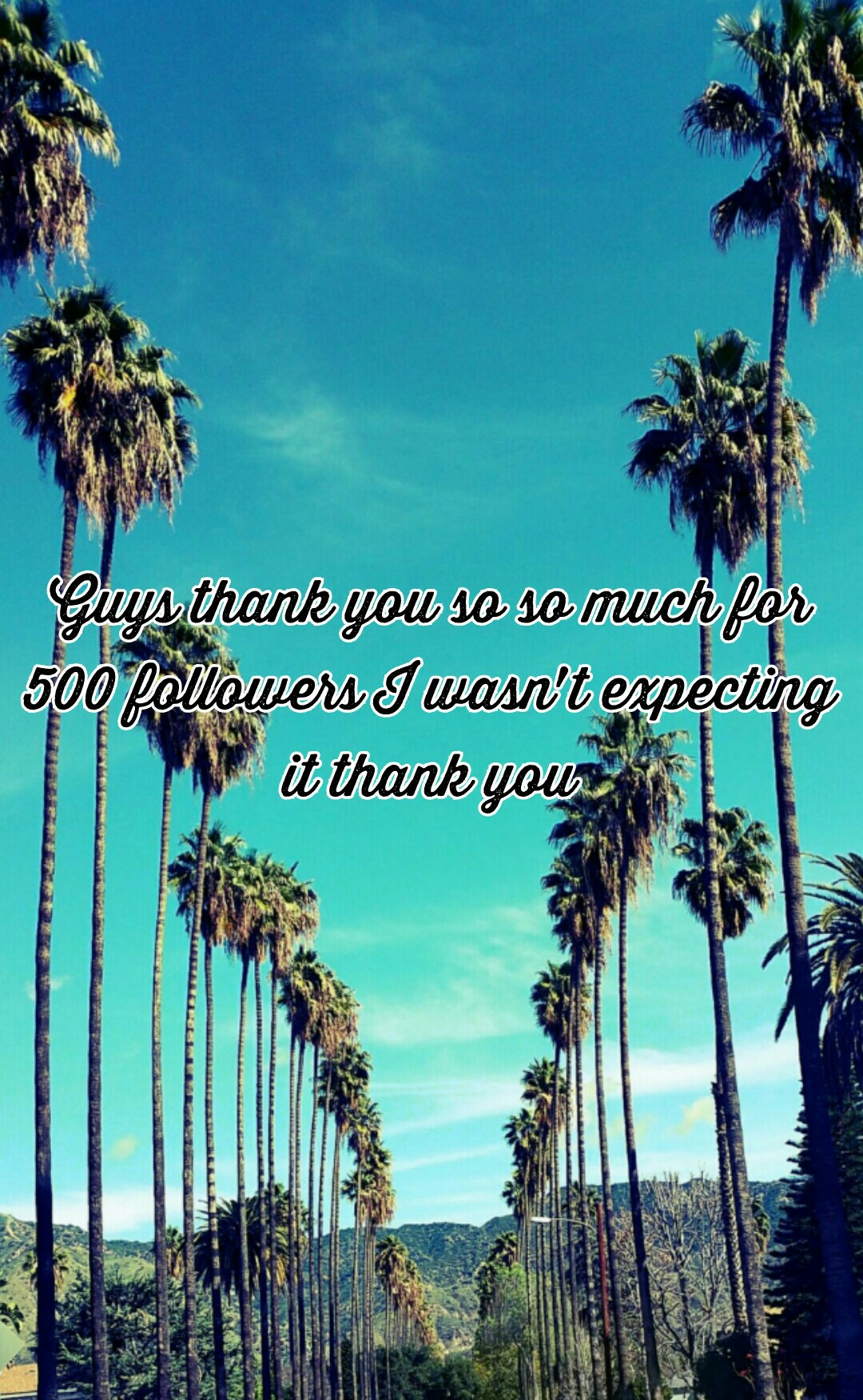 Guys thank you so so much for 
500 followers I wasn't expecting 
it thank you 😊💙💜❤