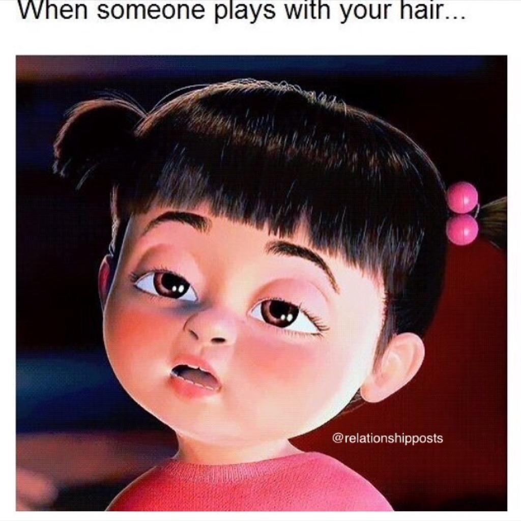 cuddle me and play with my hair 