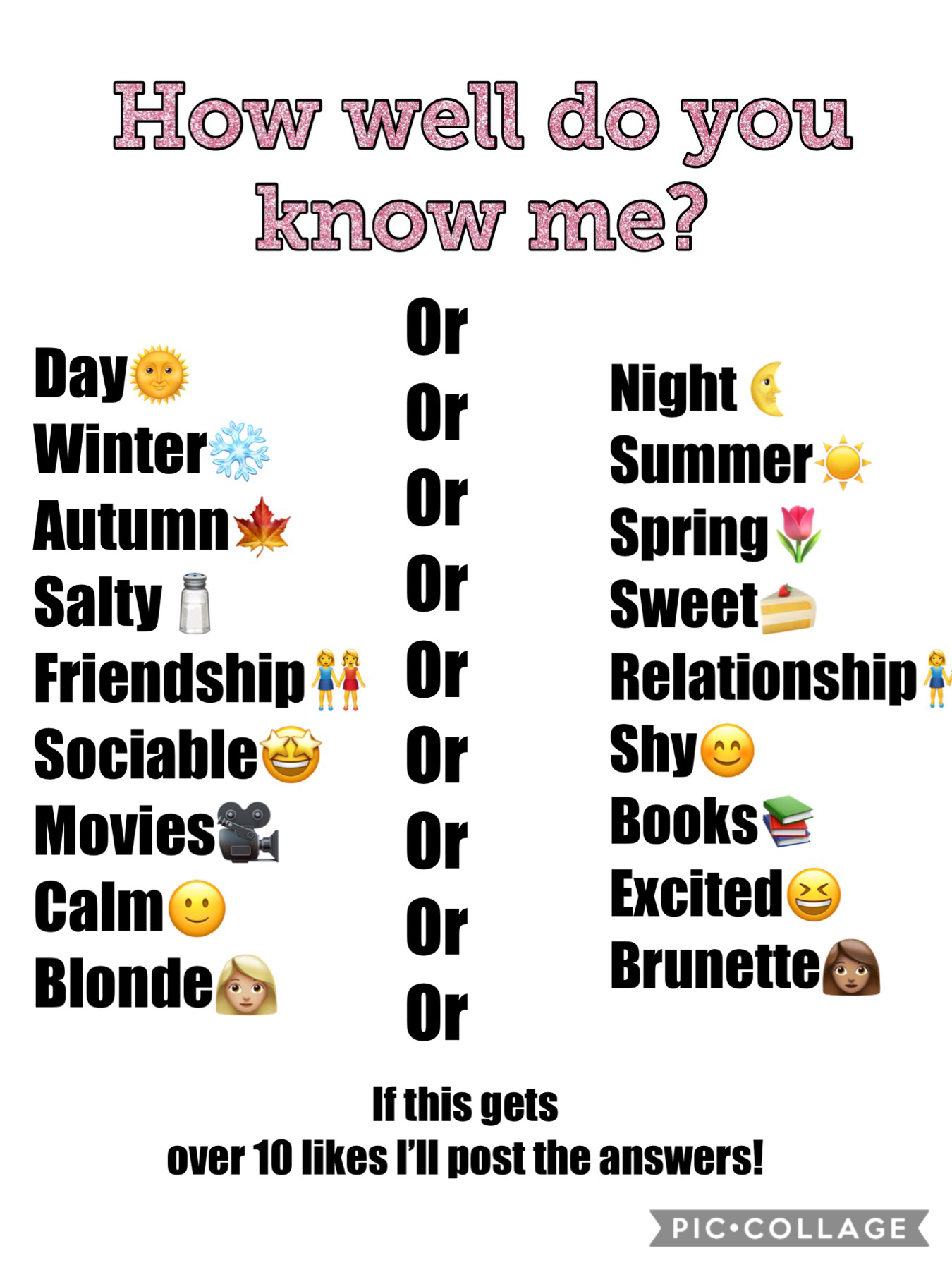 Let’s see how we’ll do you know me? I admit the last one was difficult so I’m gonna tell you, I’m brunette!😋
