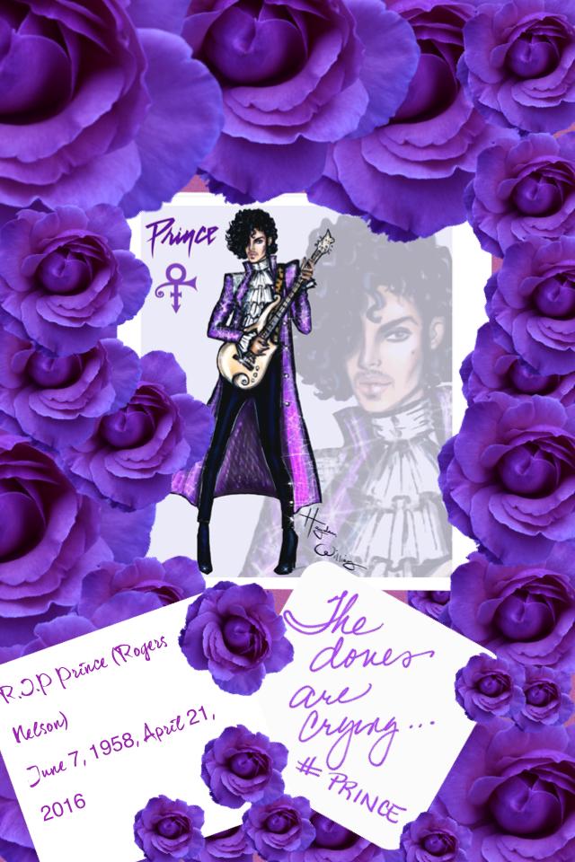 R.I.P Prince (Rogers Nelson)
June 7, 1958, April 21, 2016 
