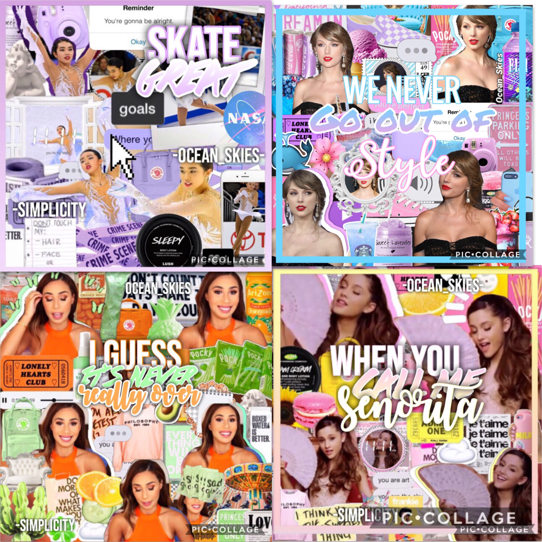 TAP
okay here’s a ton of collabs w/ -simplicity! she did the text on almost all of the except the taylor swift one and i’m not sure why her name isn’t on it. these weren’t all at the same time obvs so some are better than others 