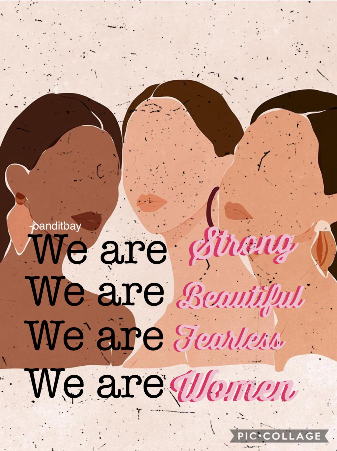 ✊🏼Tap✊🏼
💪🏼We are stong💪🏼
🥰We are beautiful🥰
✨We are Woman✨
🦋Woman Matter Collection🦋
🦋10/23/2020🦋