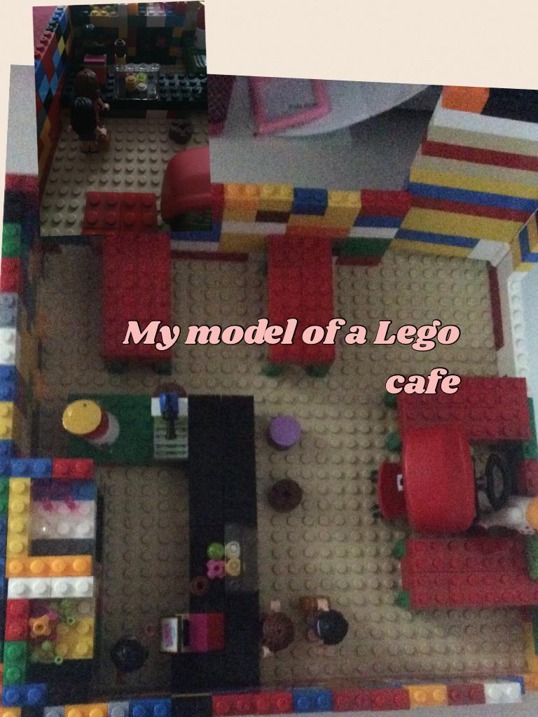 My model of a Lego cafe 