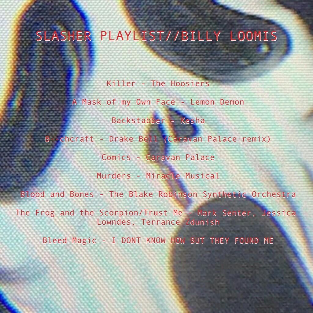 Making song playlists for horror characters! Remix any requests, thanks!