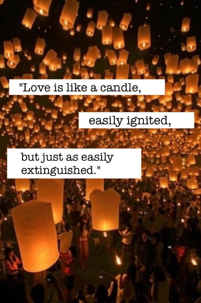 Love is like a candle
