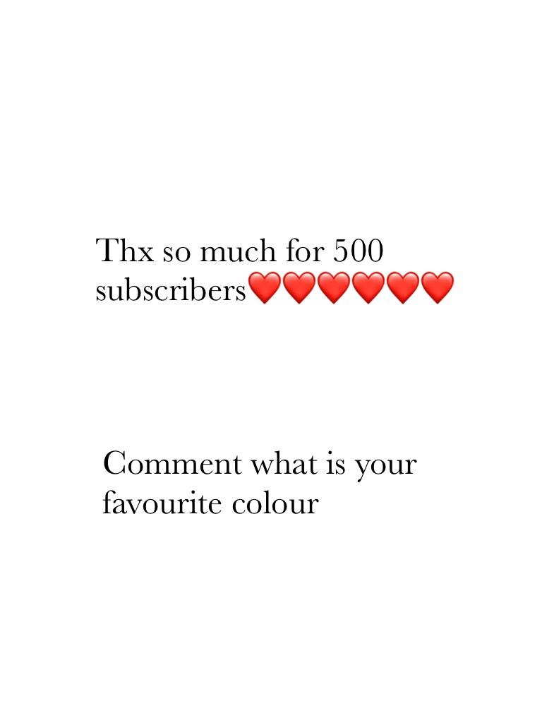Comment what is your favourite colour 