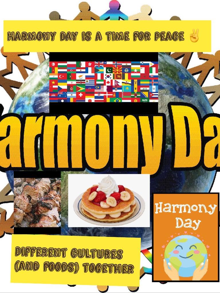 Harmony day ✌️