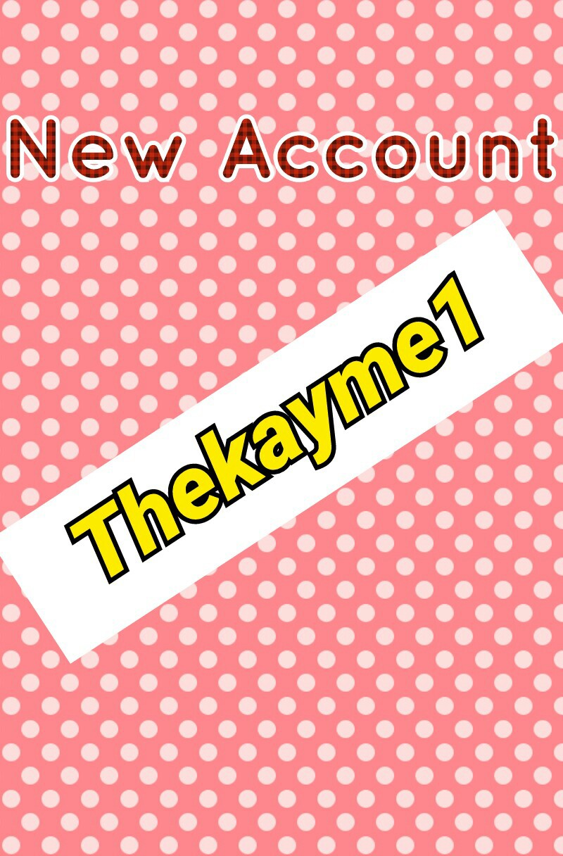 new account
