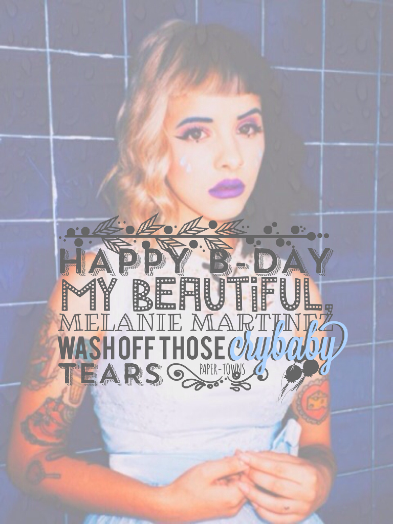 ILY MELI, HAPPY BDAY YR MY INSPIRATION. ILL NEVER FORGET GOING TO YR CONCERTS EVEN WHEN IM LIKE60 OR SOMETHING. K GN