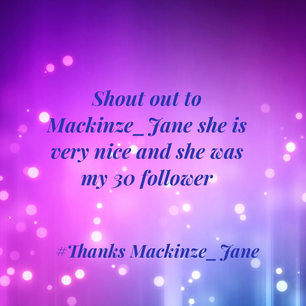 Shout out to Mackinze_Jane 
